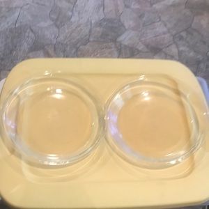 2 PYREX 209 Pie Plates 9'' Clear Glass Flat Rim Made In USA
